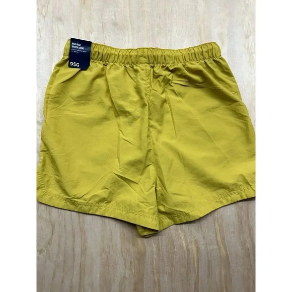DSG Women’s Running Shorts Grounded Yellow NWTs High Rise Woven 3” Inseam - Picture 3 of 3